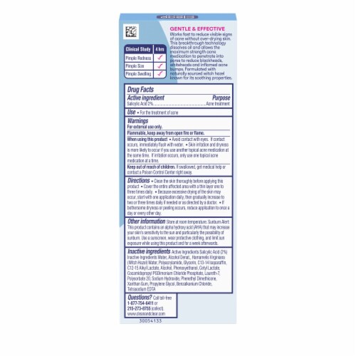 Clean & Clear Acne Spot Treatment, 2% Salicylic Acid Perspective: bottom