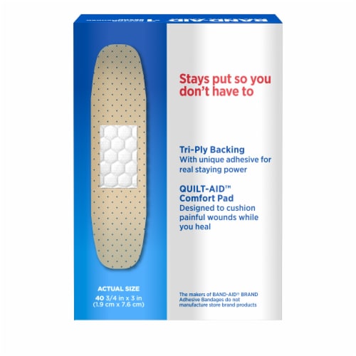 BAND-AID Brand Tru-Stay Sheer Adhesive Bandages Perspective: bottom