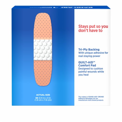 Band-Aid Brand Tru-Stay Plastic Adhesive Bandages, All One Size Perspective: bottom