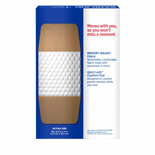 Band-Aid Brand Extra Large Flexible Fabric Adhesive Bandages, 10 ct - Fred  Meyer