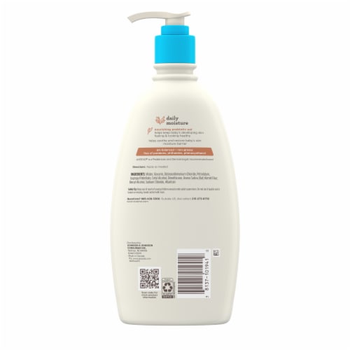 Aveeno Baby Daily Moisture Body Lotion for Sensitive Skin With Nourishing Oatmeal Perspective: bottom