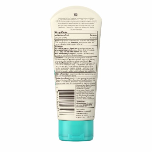 Aveeno Positively Mineral Sensitive Sunscreen Lotion SPF 50 Perspective: bottom