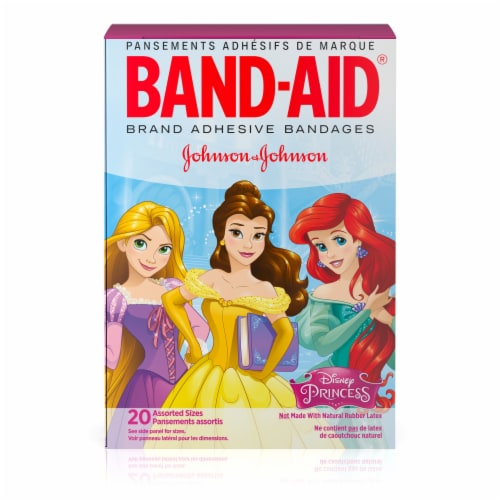 Band-Aid Adhesive Bandages, Disney Princesses, Assorted Sizes Perspective: bottom
