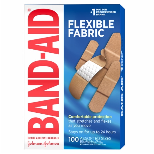 Band-Aid Brand Flexible Fabric Adhesive Bandages, Assorted Perspective: bottom