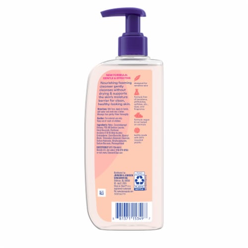 Clean & Clear Essentials Oil-Free Foaming Face Wash Fragrance-Free Removes Oil Perspective: bottom
