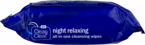 Clean & Clear Night Relaxing All-in-One Cleansing Wipes Perspective: bottom