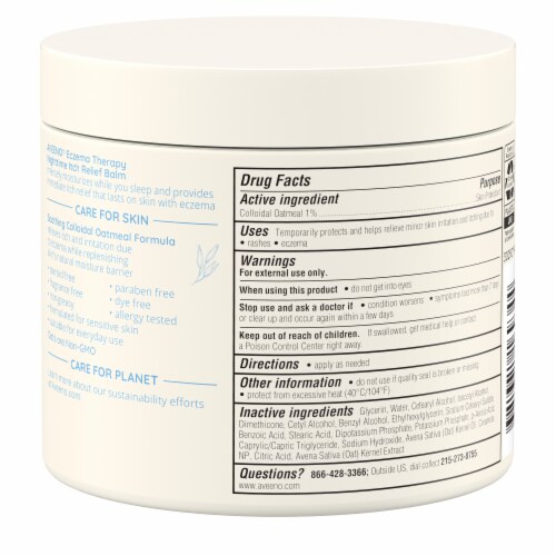 Aveeno Eczema Therapy Nighttime Itch Relief Balm Perspective: bottom
