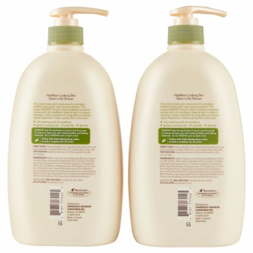 Aveeno Daily Moisturizing Body Wash (33 Fluid Ounce, 2 Pack) Perspective: bottom