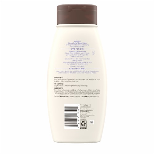 Aveeno Stress Relief Body Wash Perspective: bottom