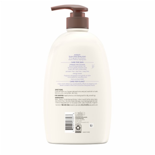 Aveeno Stress Relief Body Wash Perspective: bottom