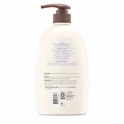 Aveeno Stress Relief Moisturizing Lotion Perspective: bottom