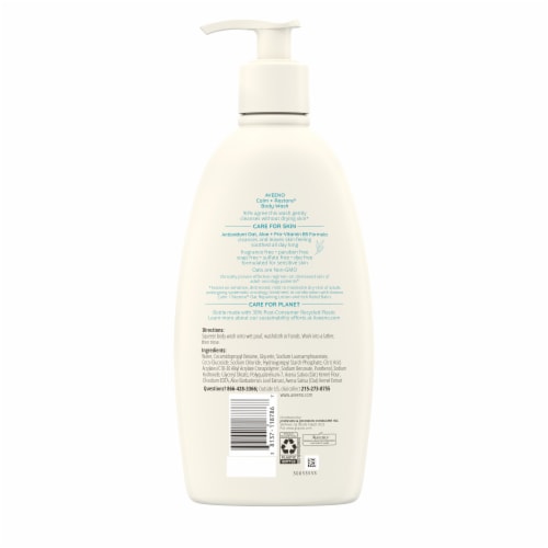 Aveeno Calm + Restore Daily Body Wash Body Wash Sensitive & Dry Skin Perspective: bottom