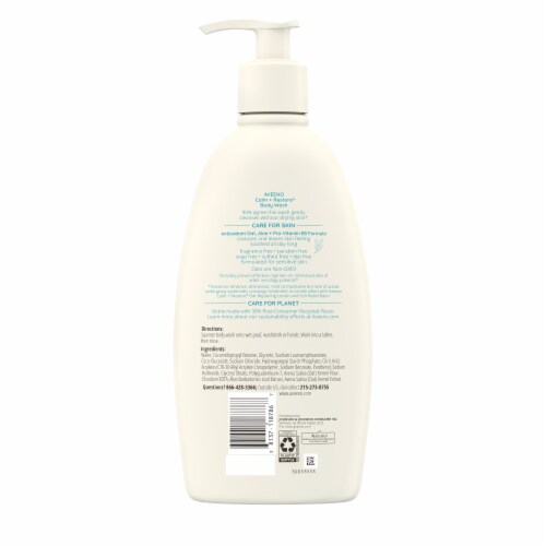 Aveeno Calm + Restore Daily Body Wash Body Wash Sensitive & Dry Skin Perspective: bottom