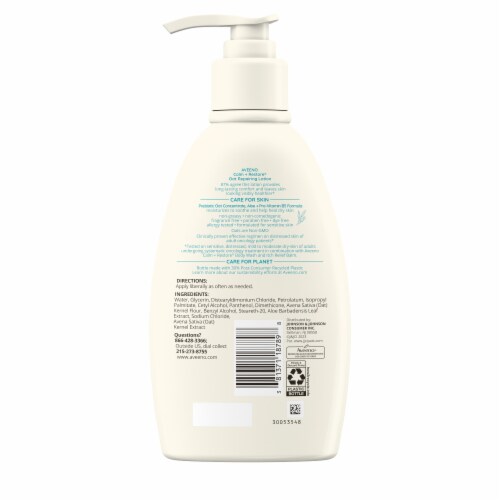 Aveeno Calm + Restore Oat Repairing Body Lotion Fragrance-Free for Sensitive Skin Perspective: bottom