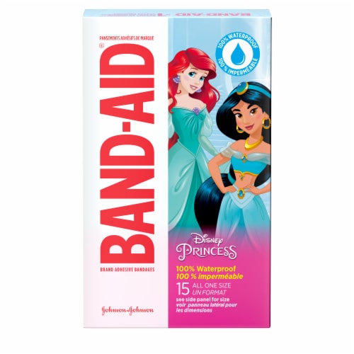 Band-Aid Brand Bandages For Kids, Disney Princesses, One Size Perspective: bottom