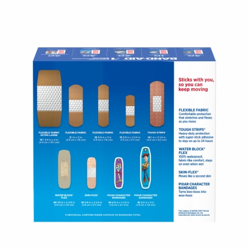 BAND-AID Brand Family Variety Pack Assorted Sizes Adhesive Bandage Perspective: bottom