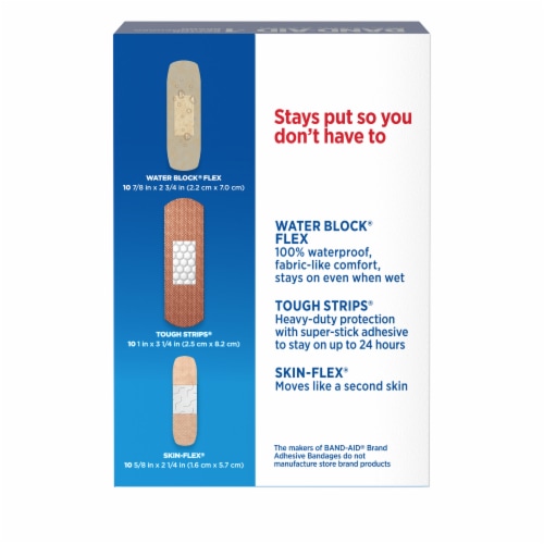 Band-Aid Brand Adhesive Bandages Variety Pack, Assorted Sizes Perspective: bottom