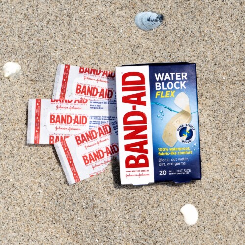 Band-Aid Brand Water Block Flex Adhesive Bandages, All One Size Perspective: bottom