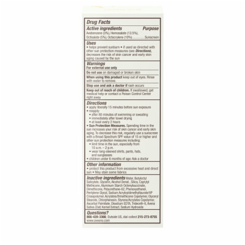 Aveeno Protect + Hydrate Moisturizing Facial Sunscreen Lotion Broad Spectrum SPF 60 Perspective: bottom