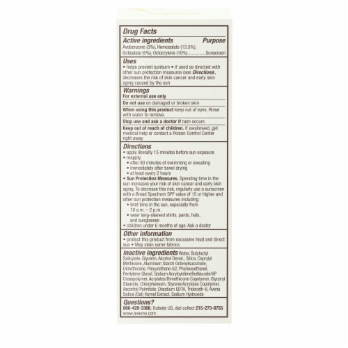 Aveeno Protect + Hydrate Moisturizing Facial Sunscreen Lotion Broad Spectrum SPF 60 Perspective: bottom
