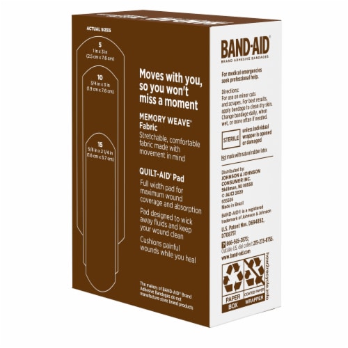 Band-Aid Brand Ourtone Adhesive Bandages, Br65 Perspective: bottom