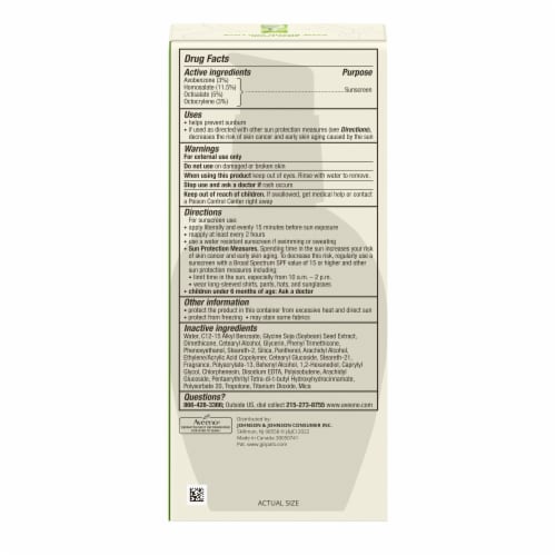Aveeno Positively Radiant Daily Facial Moisturizer with Broad Spectrum SPF 15 Sunscreen Perspective: bottom
