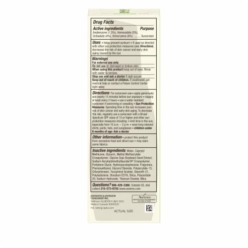 Aveeno Positively Radiant Daily Moisturizer SPF 30 Perspective: bottom