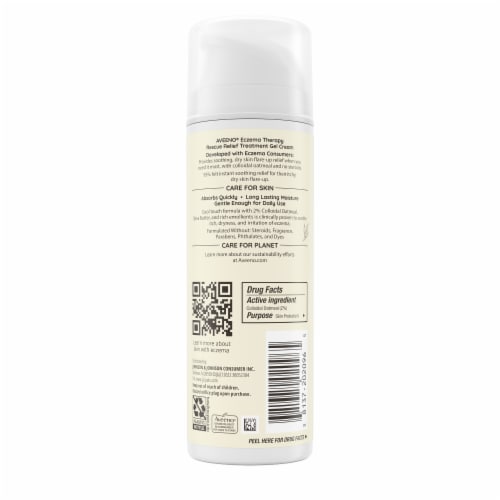 Aveeno Eczema Therapy Rescue Relief Treatment Gel Cream Perspective: bottom