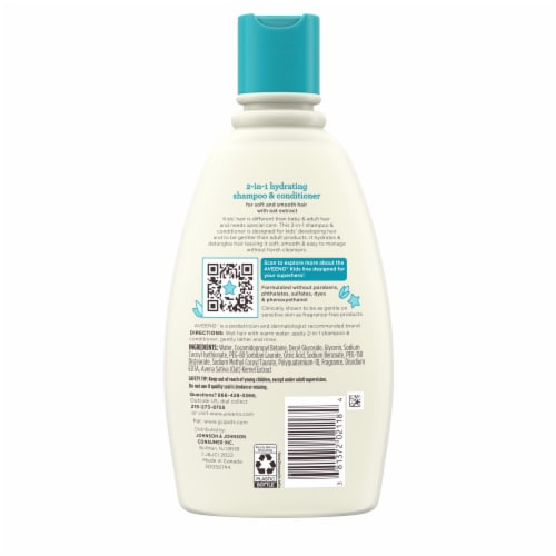 Aveeno Kids 2-in-1 Hydrating Shampoo & Conditioner Perspective: bottom