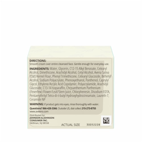 Aveeno Calm + Restore Redness Relief Cream Fragrance-Free for Sensitive Skin Perspective: bottom