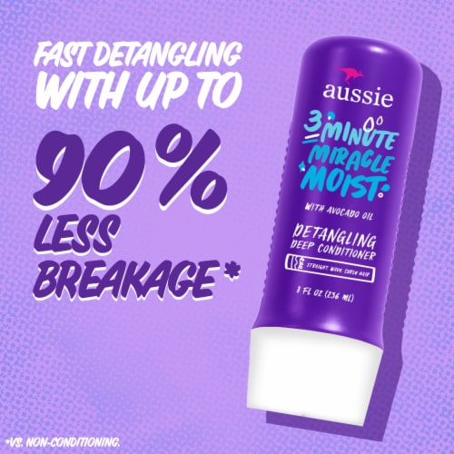 Aussie 3 Minute Miracle Moist Deep Conditioner with Avocado Oil Paraben and Sulfate Free Travel Size Perspective: bottom