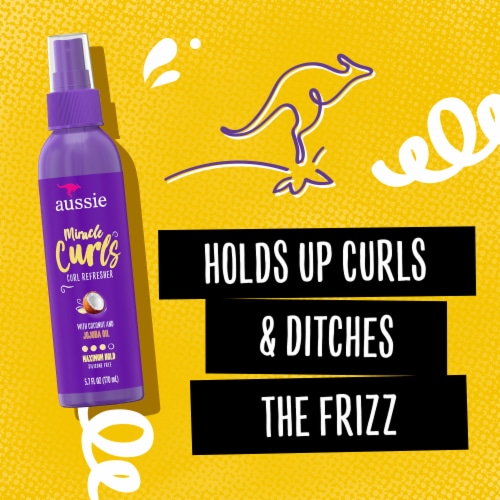 Aussie Miracle Curls Refresher Spray Gel with Coconut & Jojoba Oil Perspective: bottom