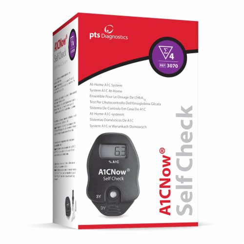 A1C Now Self Check 4 Test Kit Perspective: bottom