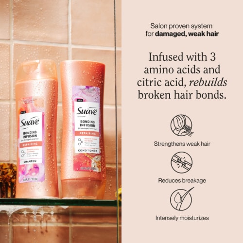 Suave® Bonding Infusion Repairing Shampoo Perspective: bottom
