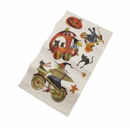 RoomMates 23 Piece Vintage Witch Craft Retro Halloween Wall Decals Perspective: bottom