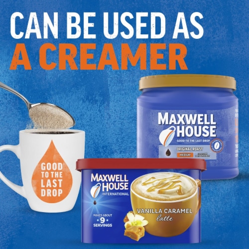 Maxwell House International Vanilla Caramel Latte Cafe Style (Pack of 12) Perspective: bottom