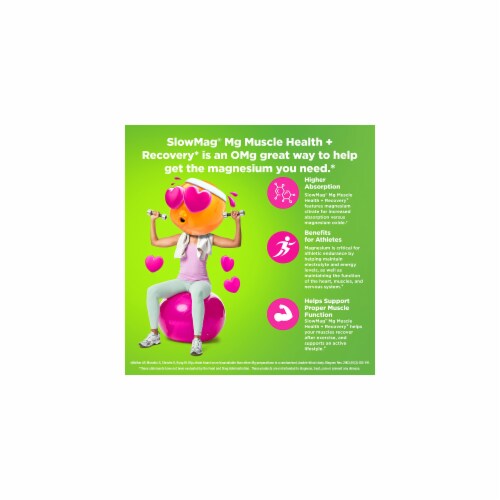 SlowMag Mg Muscle Health + Recovery Gummies, Magnesium Citrate in 60ct (Pack of 10) Perspective: bottom