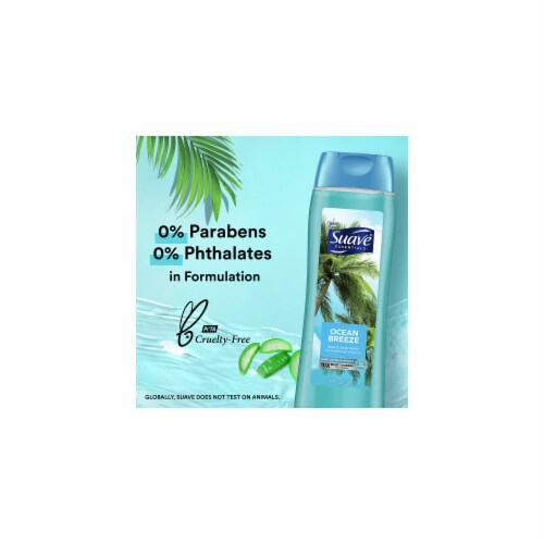 Suave Essentials Ocean Breeze Refreshing Body Wash 18 fl oz (Pack of 5) Perspective: bottom