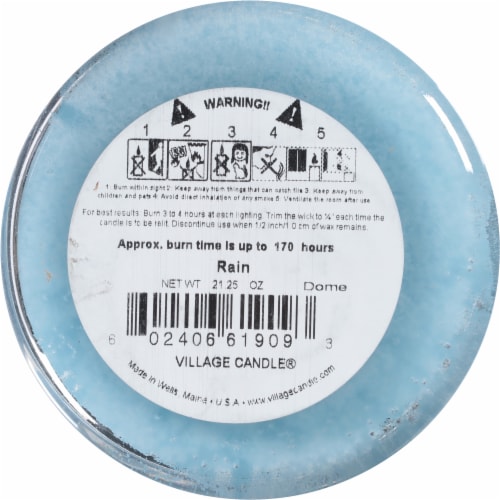 Village Candle® Rain Scented Jar Candle Perspective: bottom