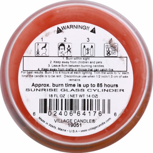 Village Candle® Sunrise Jar Candle Perspective: bottom