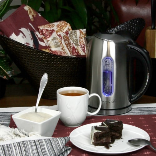 MegaChef 1.7Lt. Stainless Steel Electric Tea Kettle One Size Mariano s