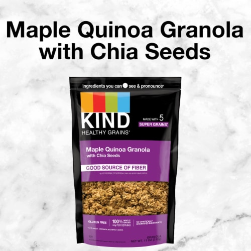 KIND Healthy Grains Maple With Chia Seeds Quinoa Granola Clusters Perspective: bottom