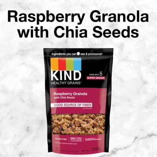 KIND Healthy Grains® Raspberry Granola Clusters Perspective: bottom