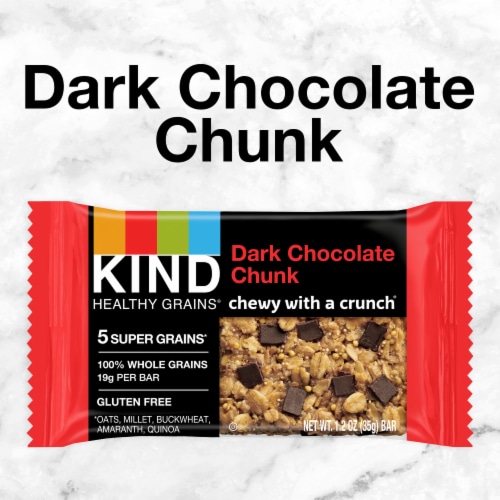 KIND Healthy Grains Dark Chocolate Chunk Snack Bars Perspective: bottom