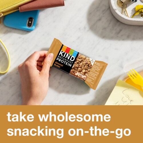 KIND Breakfast Gluten Free Almond Butter Protein Breakfast Bars Perspective: bottom