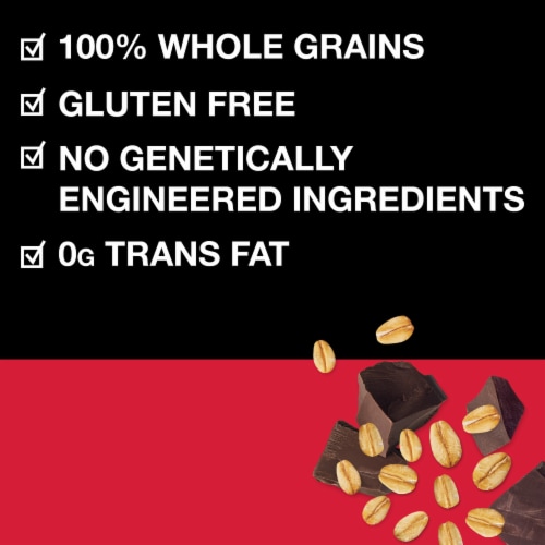 KIND Simple Crunch 100% Whole Grain Oats Gluten Free Dark Chocolate & Oats Healthy Snack Bars Perspective: bottom