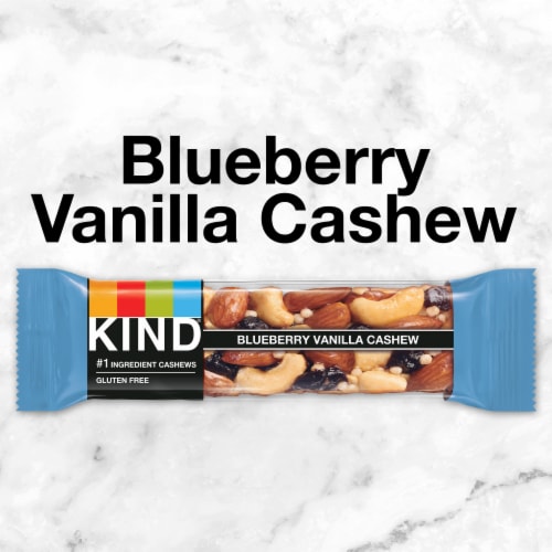 KIND Blueberry Vanilla Cashew Protein Fruit and Nut Bars Perspective: bottom