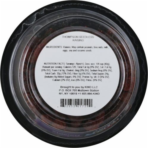 KIND® Thompson Seedless Raisins Perspective: bottom