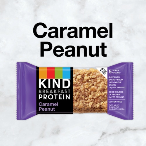 KIND Caramel Peanut Breakfast Protein Bars Perspective: bottom