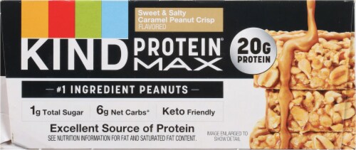 KIND Protein® MAX Sweet & Salty Caramel Peanut Crisp Bars Perspective: bottom